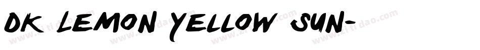 DK Lemon Yellow Sun字体转换
